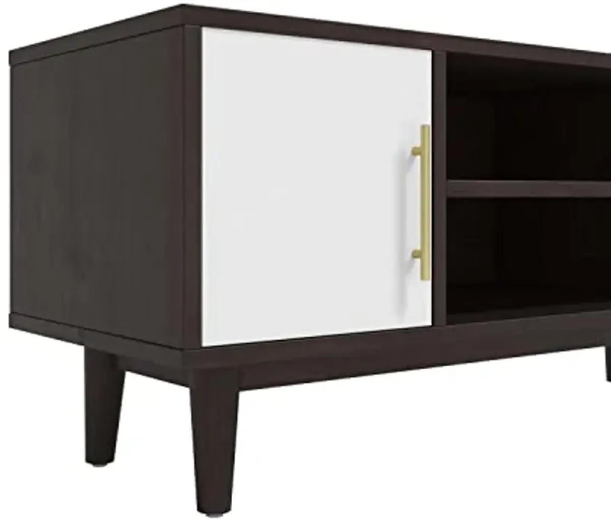 Modway Daxton Mid-Century Modern, 43" TV Stand, Cappuccino White