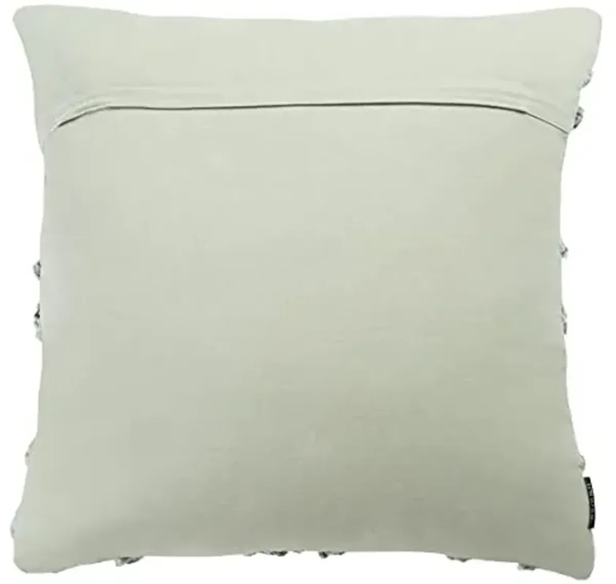 SAFAVIEH Home Collection Ashlin Sage Green Trellis Fringe 18-inch Square Decorative Accent Throw Pillow (Insert Included) PLS6526H-1818, 19"x19"