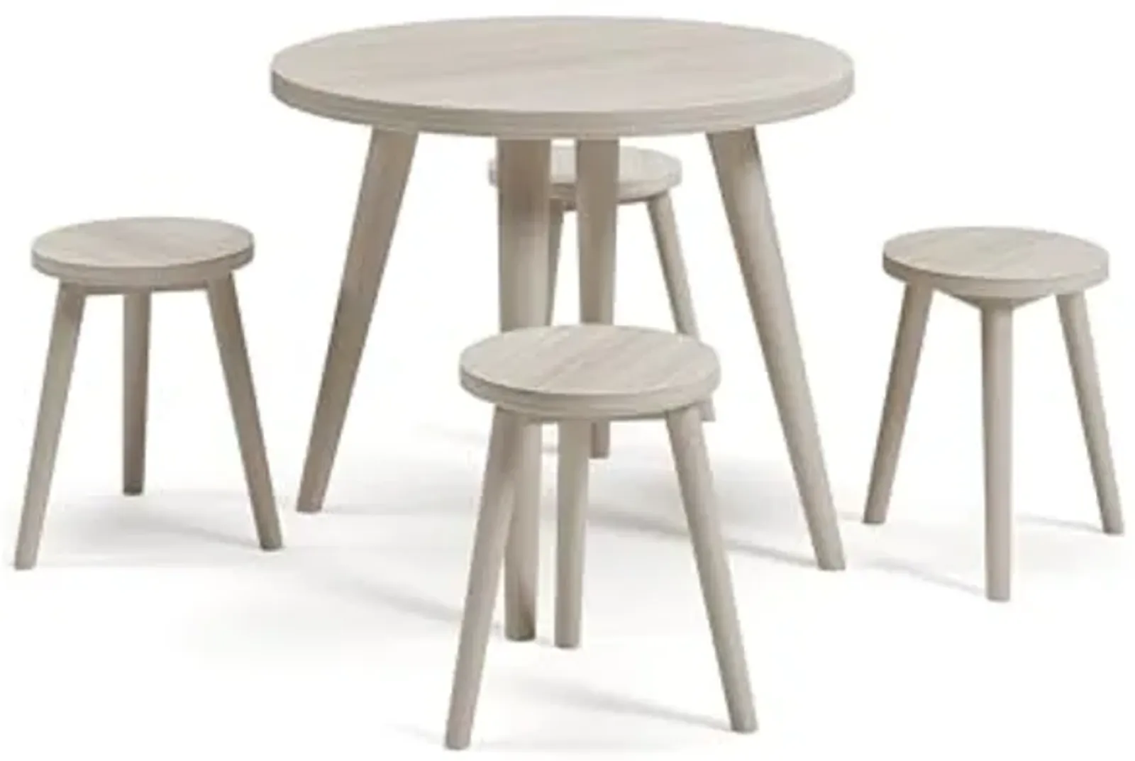 Signature Design by Ashley Blariden 5 Piece Children's Table & Stool Set, Beige