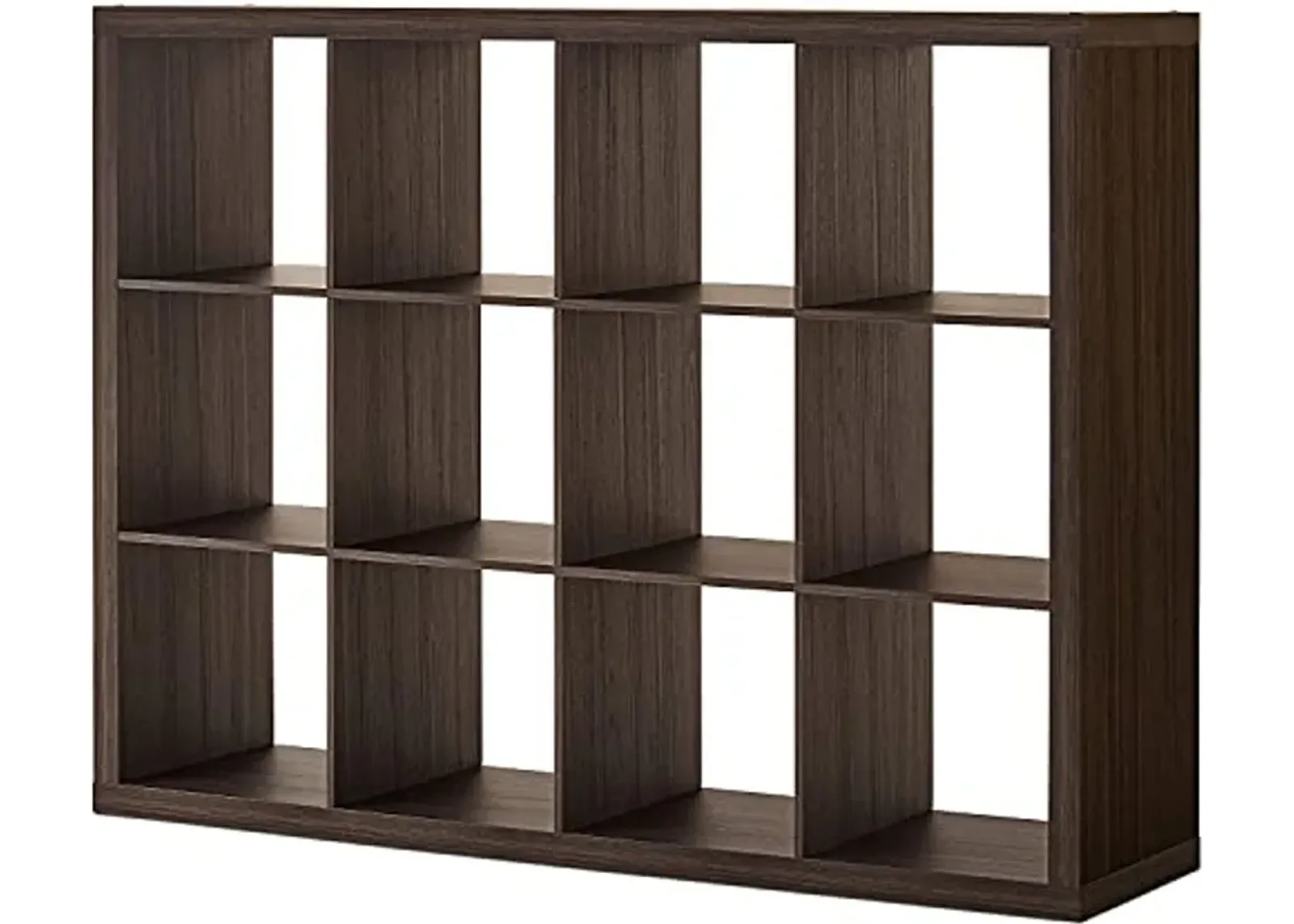 Better Homes and Gardens 12-Cube Organizer, Tobacco Oak