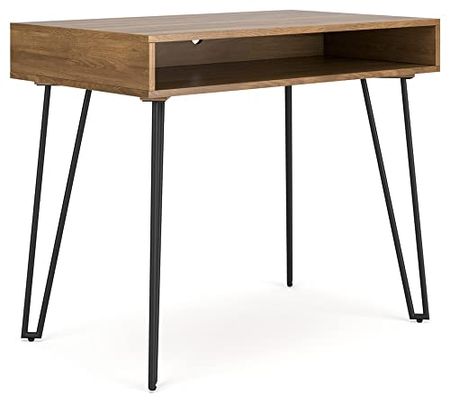 Signature Design by Ashley Strumford Contemporary Home Office Small Writing Desk, Natural Brown