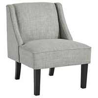 Signature Design by Ashley Janesley Modern Wingback Accent Chair, Light Gray