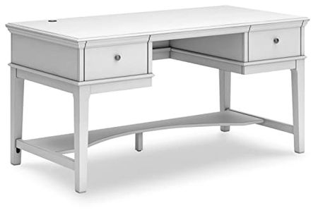 Signature Design by Ashley Kanwyn Home Office Storage Leg Desk, 60" W x 30" D x 30" H, White