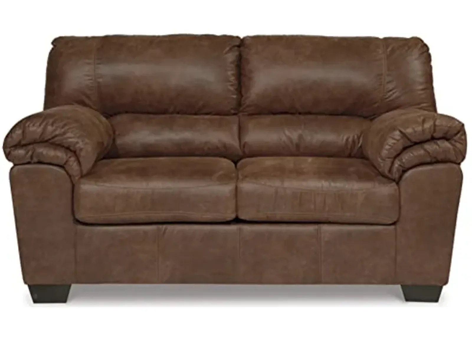 Signature Design by Ashley Bladen Faux Leather Loveseat, Brown