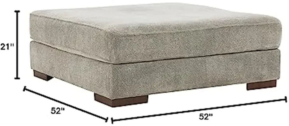 Signature Design by Ashley Bayless Modern Oversized Accent Ottoman, Gray