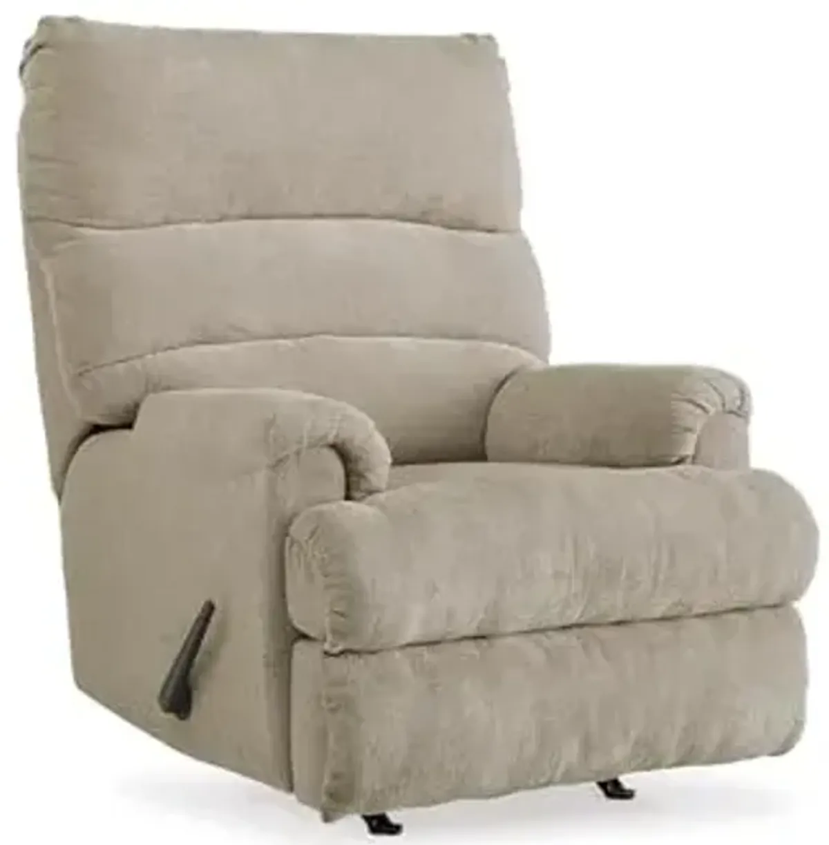Signature Design by Ashley Man Fort Traditional One Pull Rocker Recliner, Beige