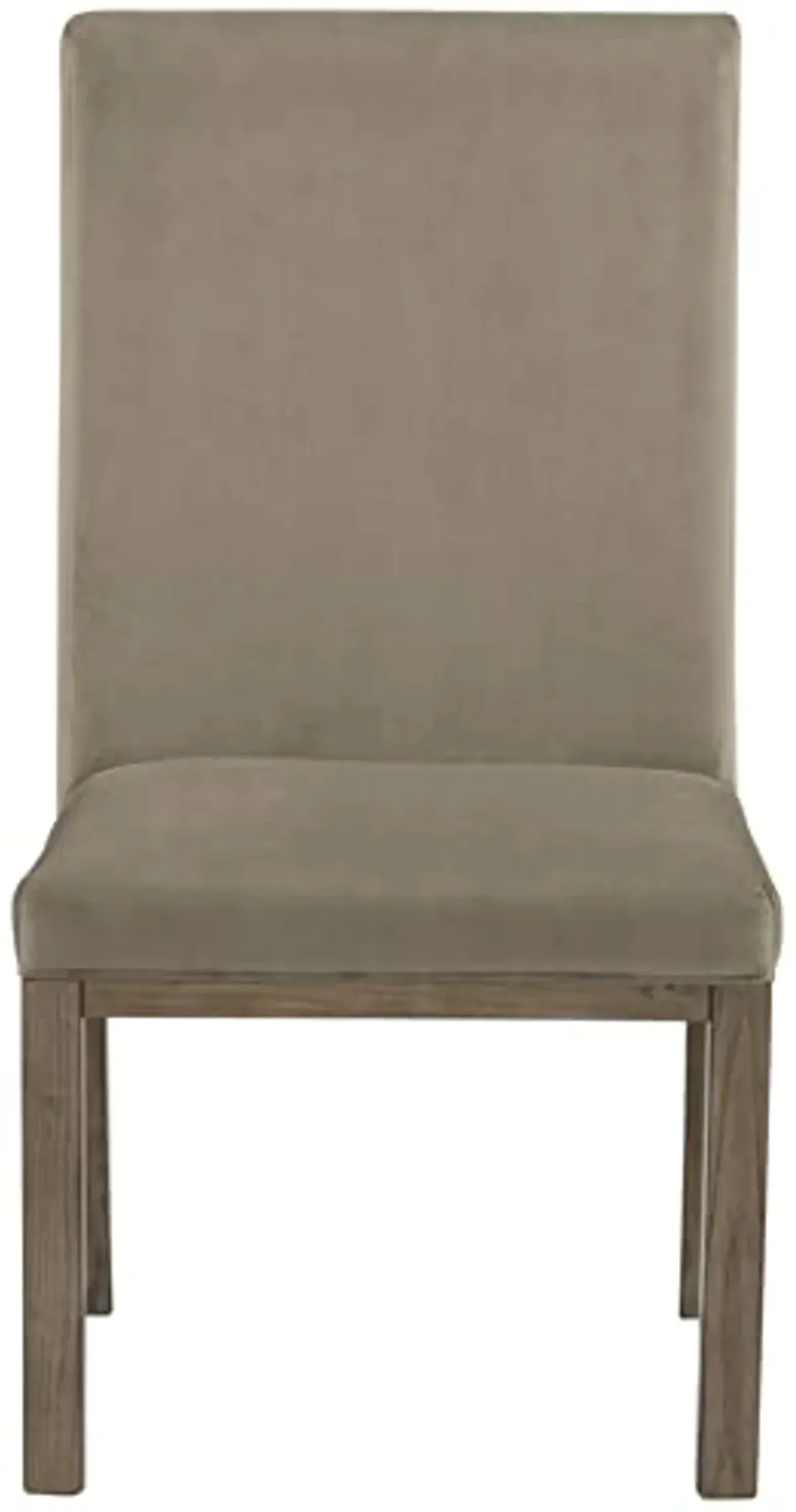 Signature Design by Ashley Chrestner Contemporary Upholstered Dining Chair, 2 Count, Gray & Brown