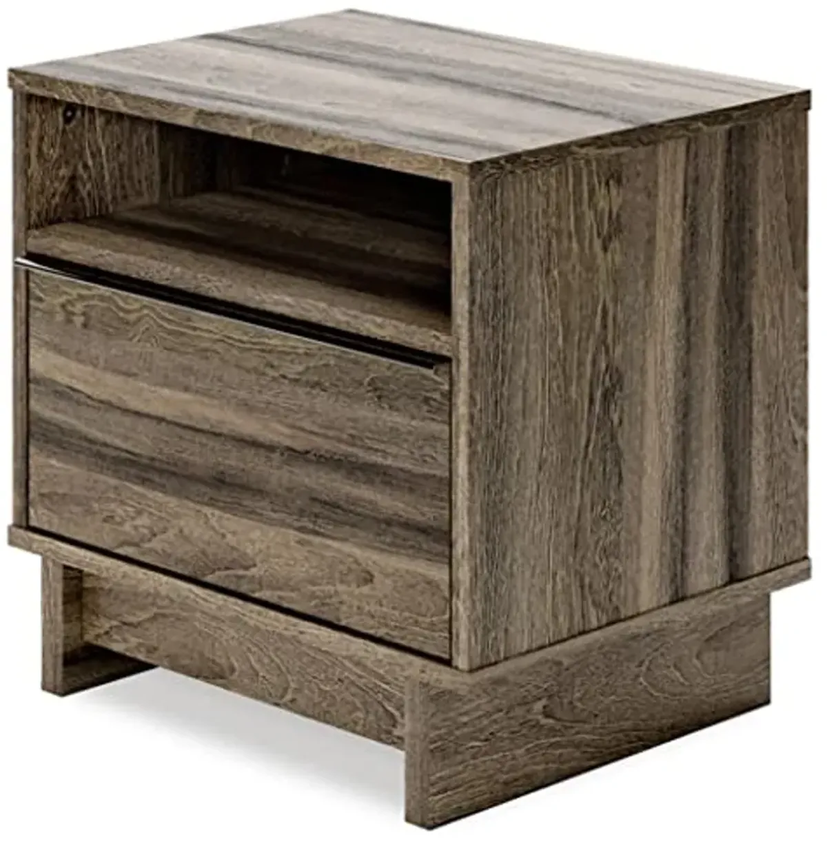 Signature Design by Ashley Shallifer Traditional 1 Drawer Nightstand, 18.78" Tall, Brown