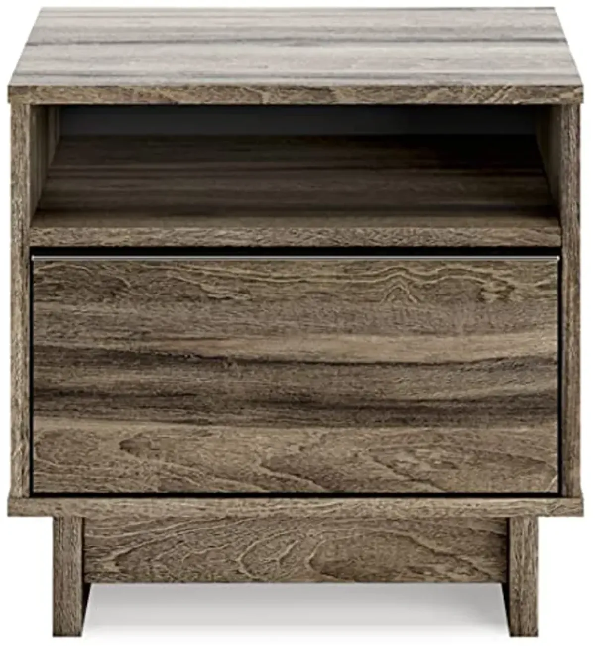 Signature Design by Ashley Shallifer Traditional 1 Drawer Nightstand, 18.78" Tall, Brown