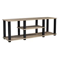 Signature Design by Ashley Waylowe Modern Compact TV Stand for TVs up to 55 Inches, Light Brown
