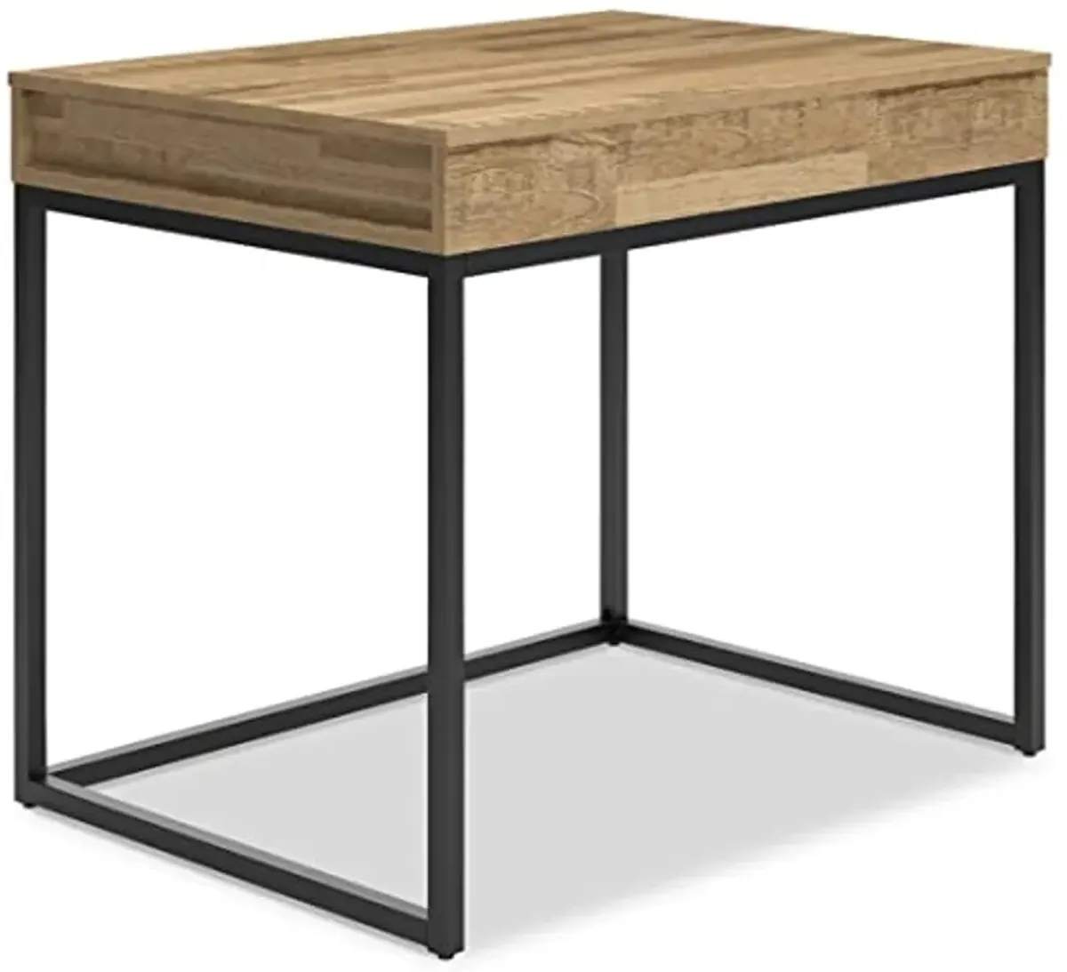 Signature Design by Ashley Gerdanet Casual 36" Home Office Lift Top Desk, Light Brown & Black