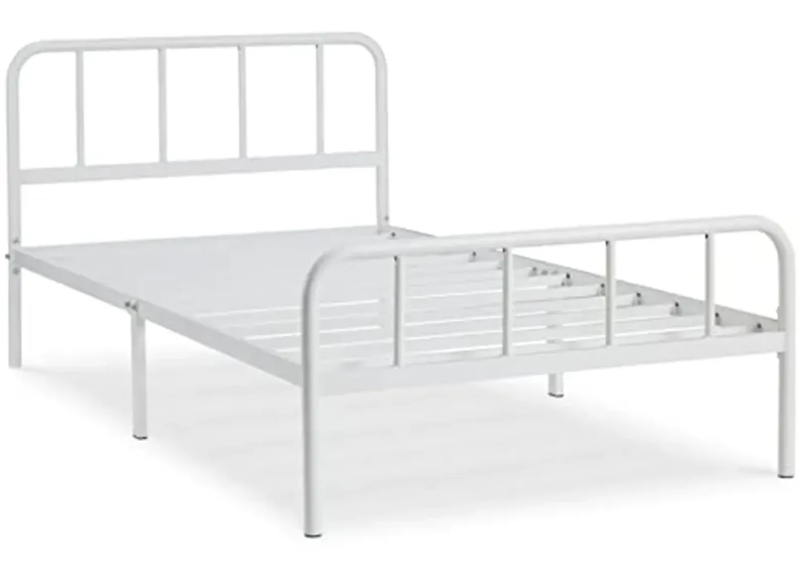 Signature Design by Ashley Trentlore Modern Platform Bed, Twin, White