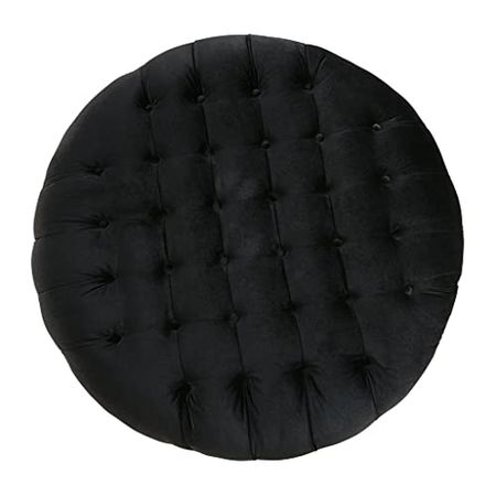 Signature Design by Ashley Harriotte Traditional Oversized Upholstered Accent Ottoman, Black & Silver