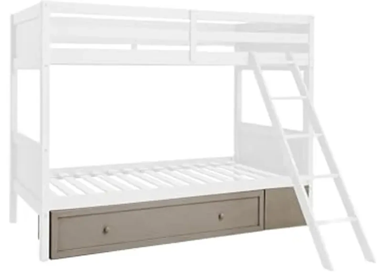 Signature Design by Ashley Lettner Traditional Under Bed Storage ONLY, Light Gray