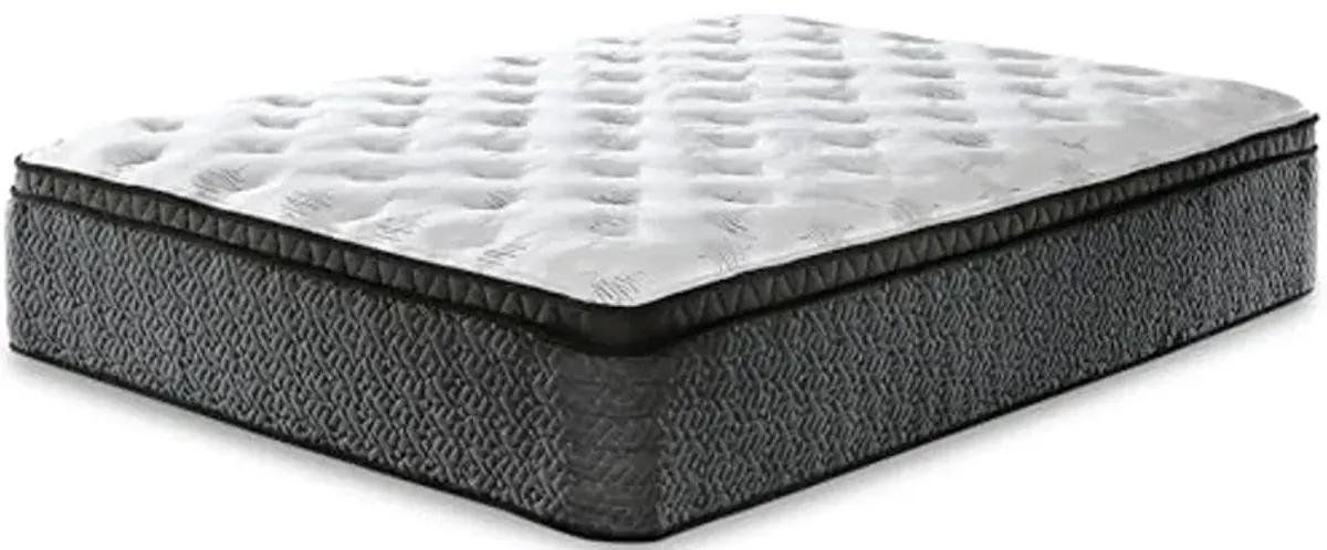 Signature Design by Ashley King Size Ultra Luxury 16 Inch Hyper Cool Euro Top Hybrid Mattress with Cooling Gel Memory Foam