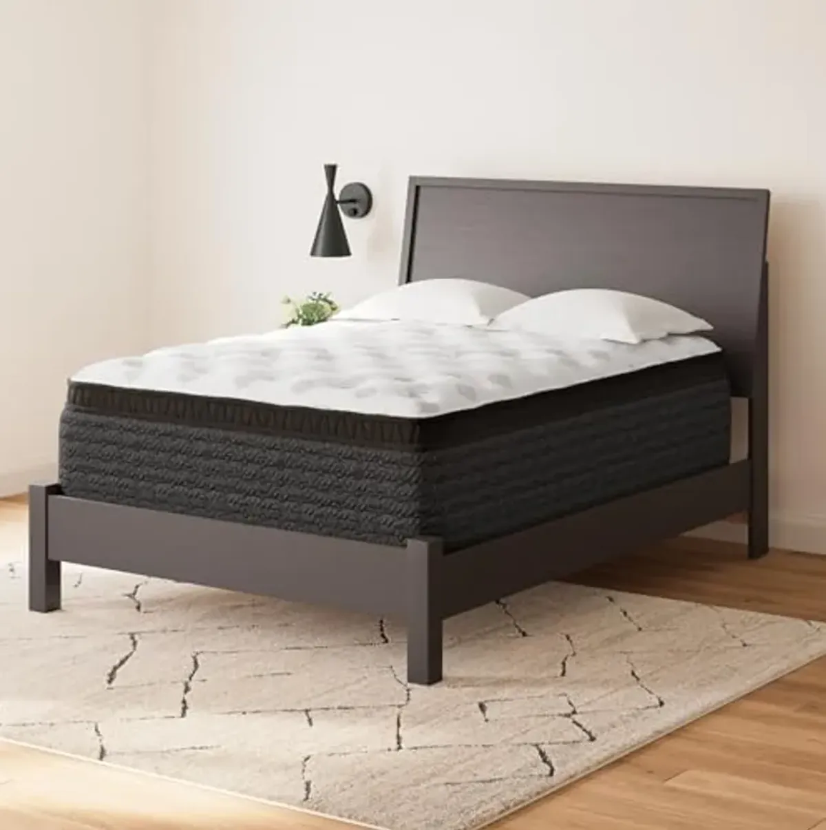 Signature Design by Ashley King Size Ultra Luxury 16 Inch Hyper Cool Euro Top Hybrid Mattress with Cooling Gel Memory Foam