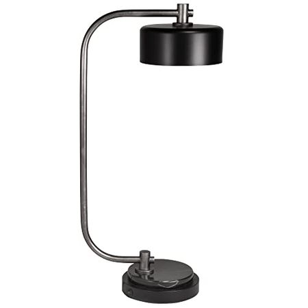 Signature Design by Ashley Eliridge Industrial 25.38" Desk Lamp, Black & Silver Finish
