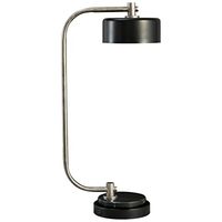 Signature Design by Ashley Eliridge Industrial 25.38" Desk Lamp, Black & Silver Finish