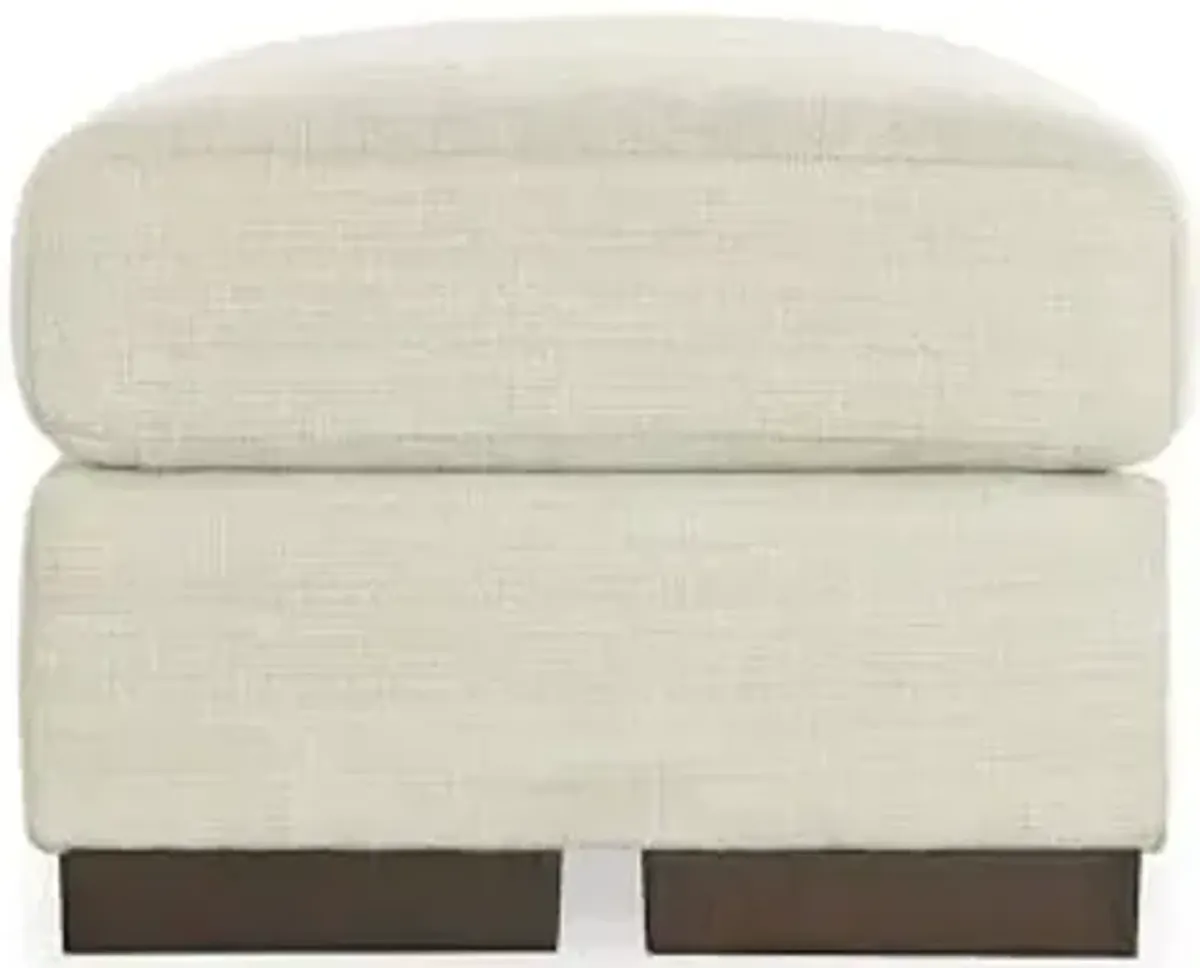 Signature Design by Ashley Maggie Contemporary Accent Ottoman, Off White