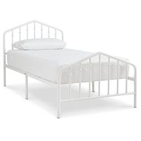 Signature Design by Ashley Trentlore Metal Bed, Twin, White