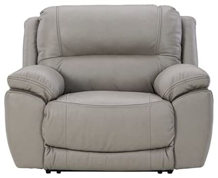 Signature Design by Ashley Dunleith Zero Wall Recliner with Power Headrest, Gray