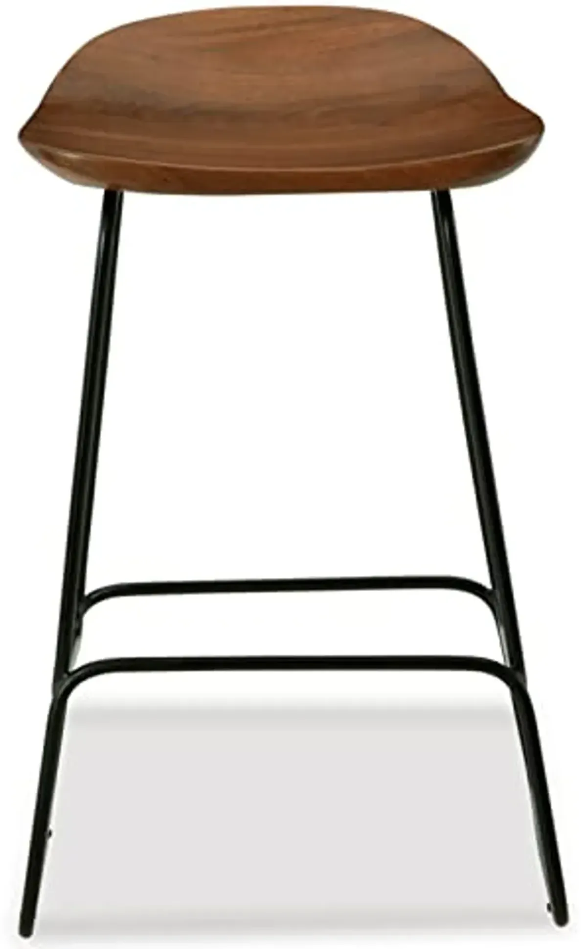 Signature Design by Ashley Wilinruck Contemporary 24.38" Counter Height Bar Stool, 3 Count, Brown & Black