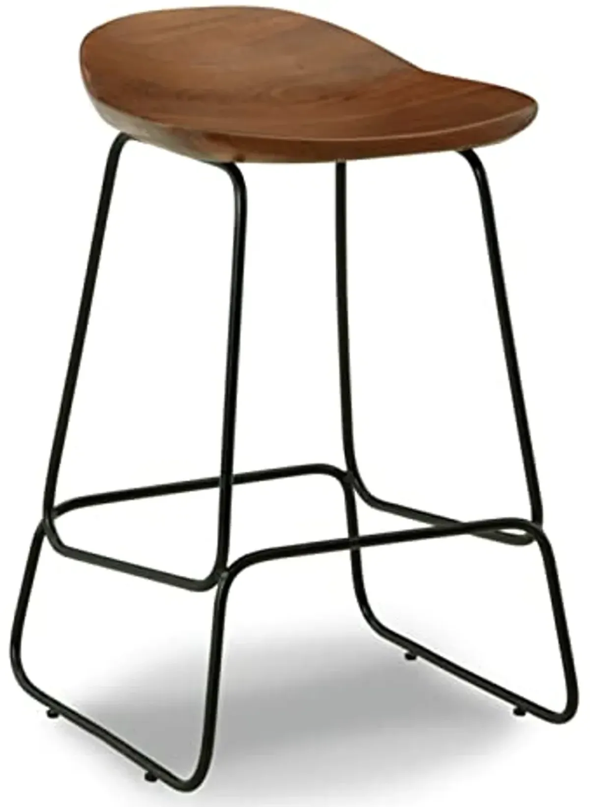 Signature Design by Ashley Wilinruck Contemporary 24.38" Counter Height Bar Stool, 3 Count, Brown & Black