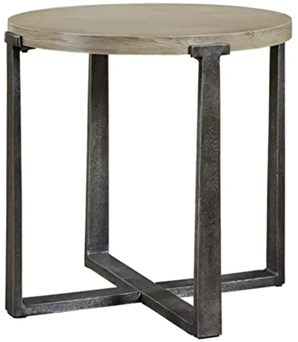 Signature Design by Ashley Dalenville Industrial Round End Table, Gray