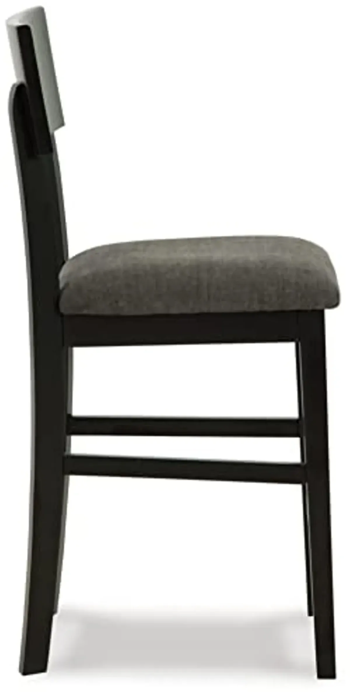 Signature Design by Ashley Chanzen Contemporary 24" Counter Height Barstool, 2 Count, Charcoal Gray