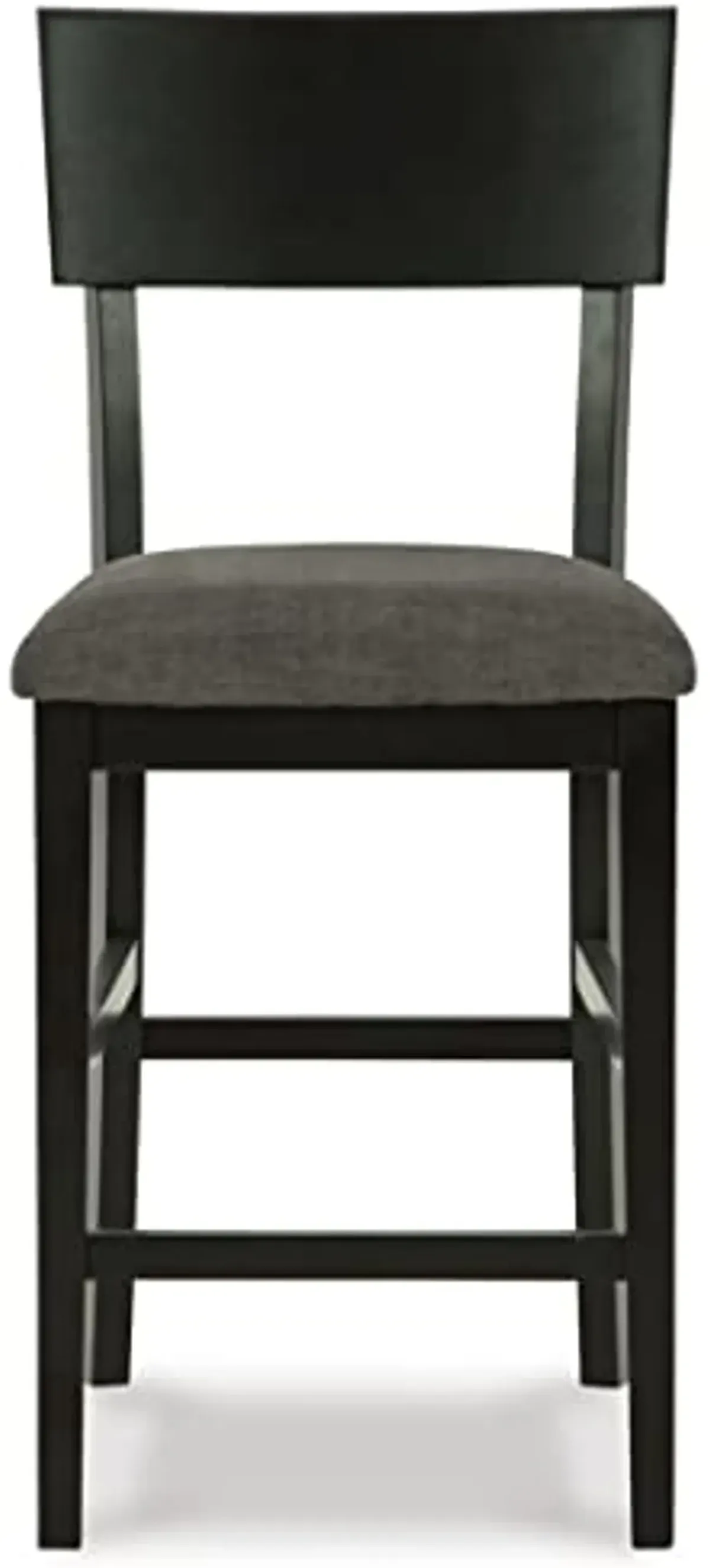 Signature Design by Ashley Chanzen Contemporary 24" Counter Height Barstool, 2 Count, Charcoal Gray