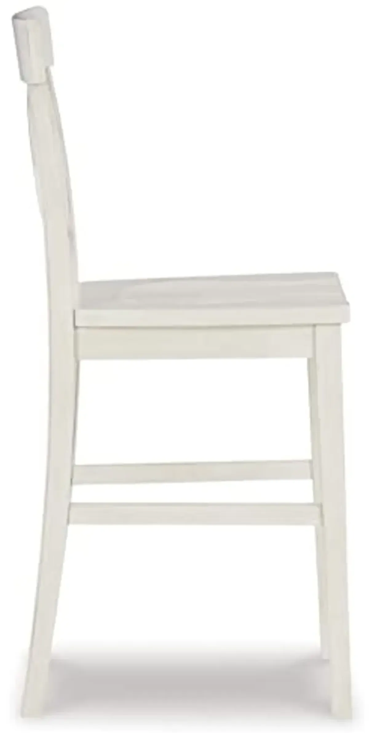 Signature Design by Ashley Stuven Farmhouse Counter Height Barstool, 2 Count, White