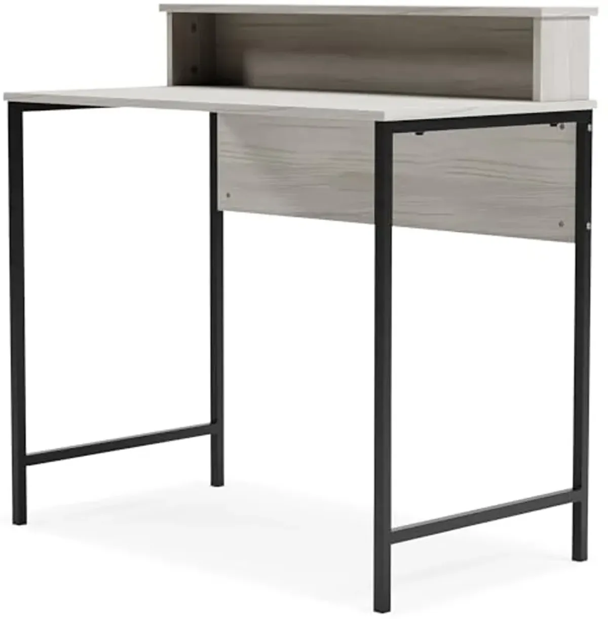 Signature Design by Ashley Bayflynn 36" Modern Home Office Desk With Hutch, White & Black