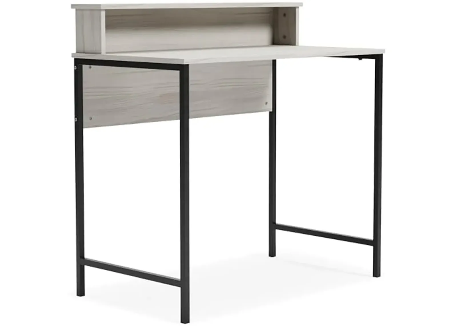 Signature Design by Ashley Bayflynn 36" Modern Home Office Desk With Hutch, White & Black