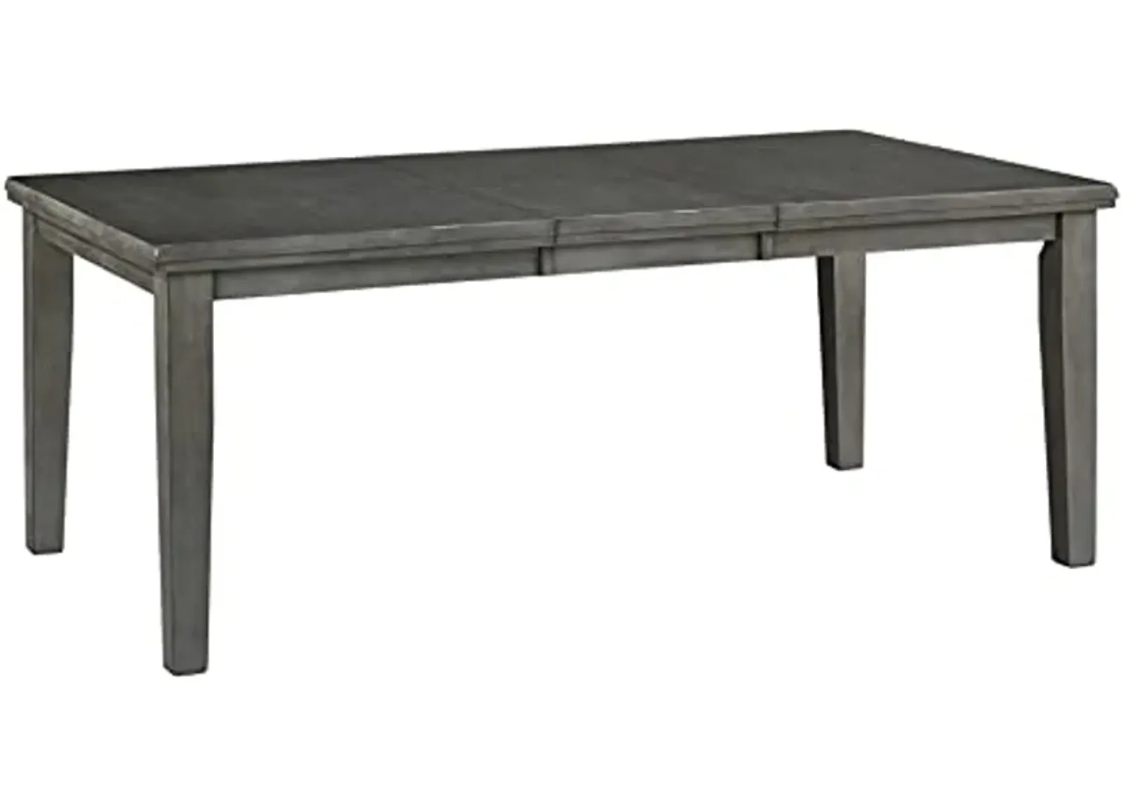 Signature Design by Ashley Hallanden Modern Farmhouse Dining Room Butterfly Extension Table, Dark Gray