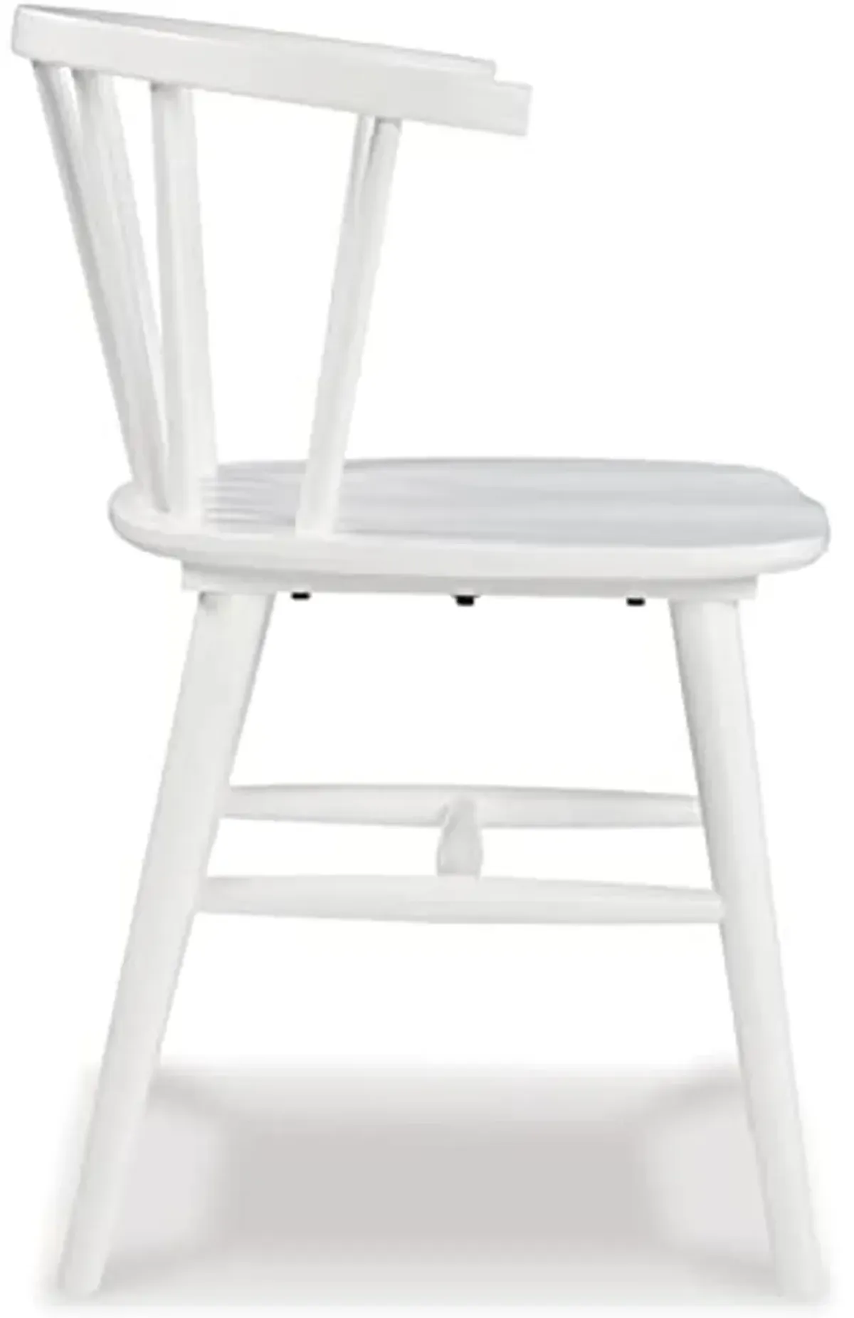 Signature Design by Ashley Grannen Modern 18" Spindle Back Dining Chair, 2 Count, White