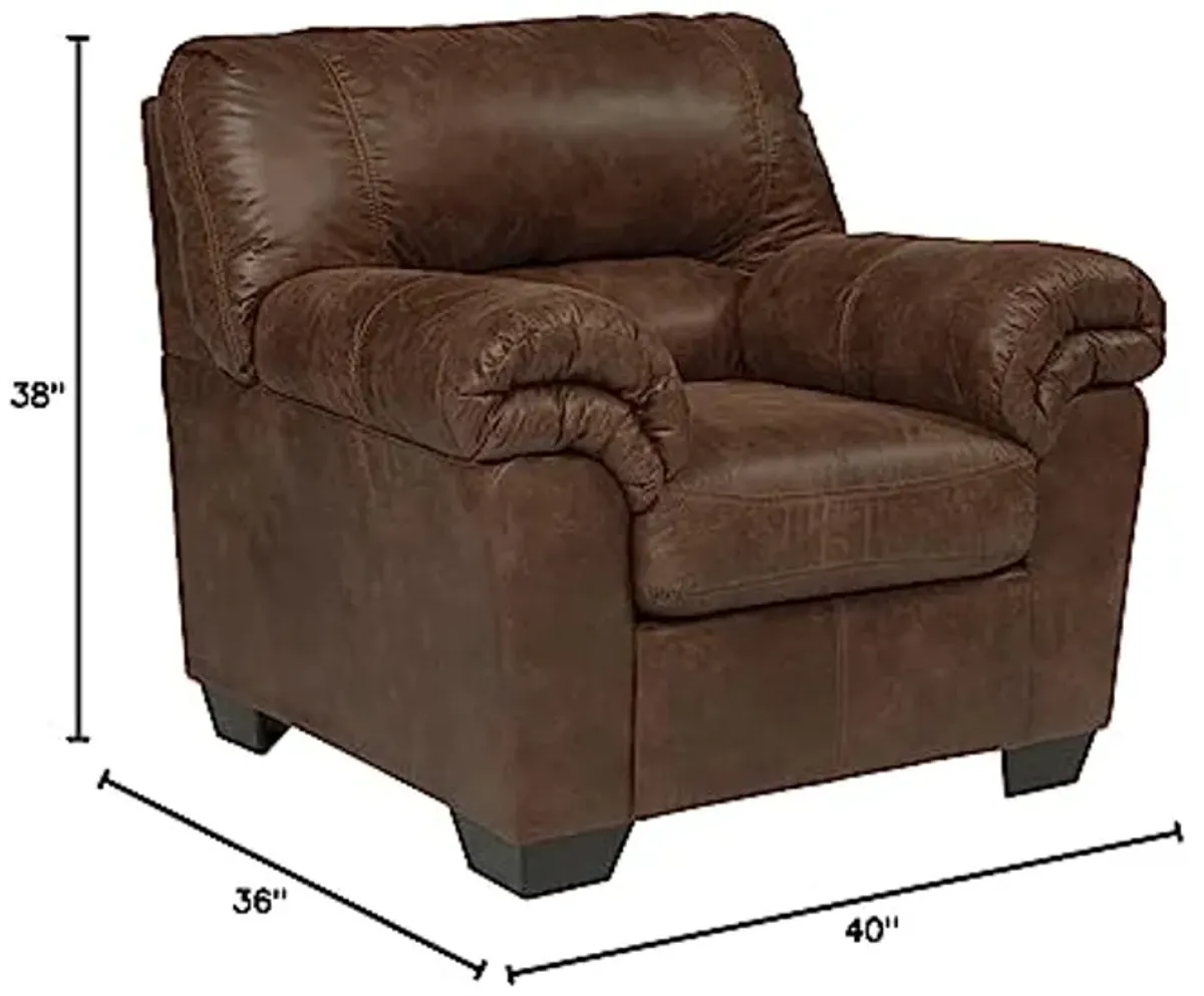 Signature Design by Ashley Bladen Faux Leather Plush Oversized Chair, Brown