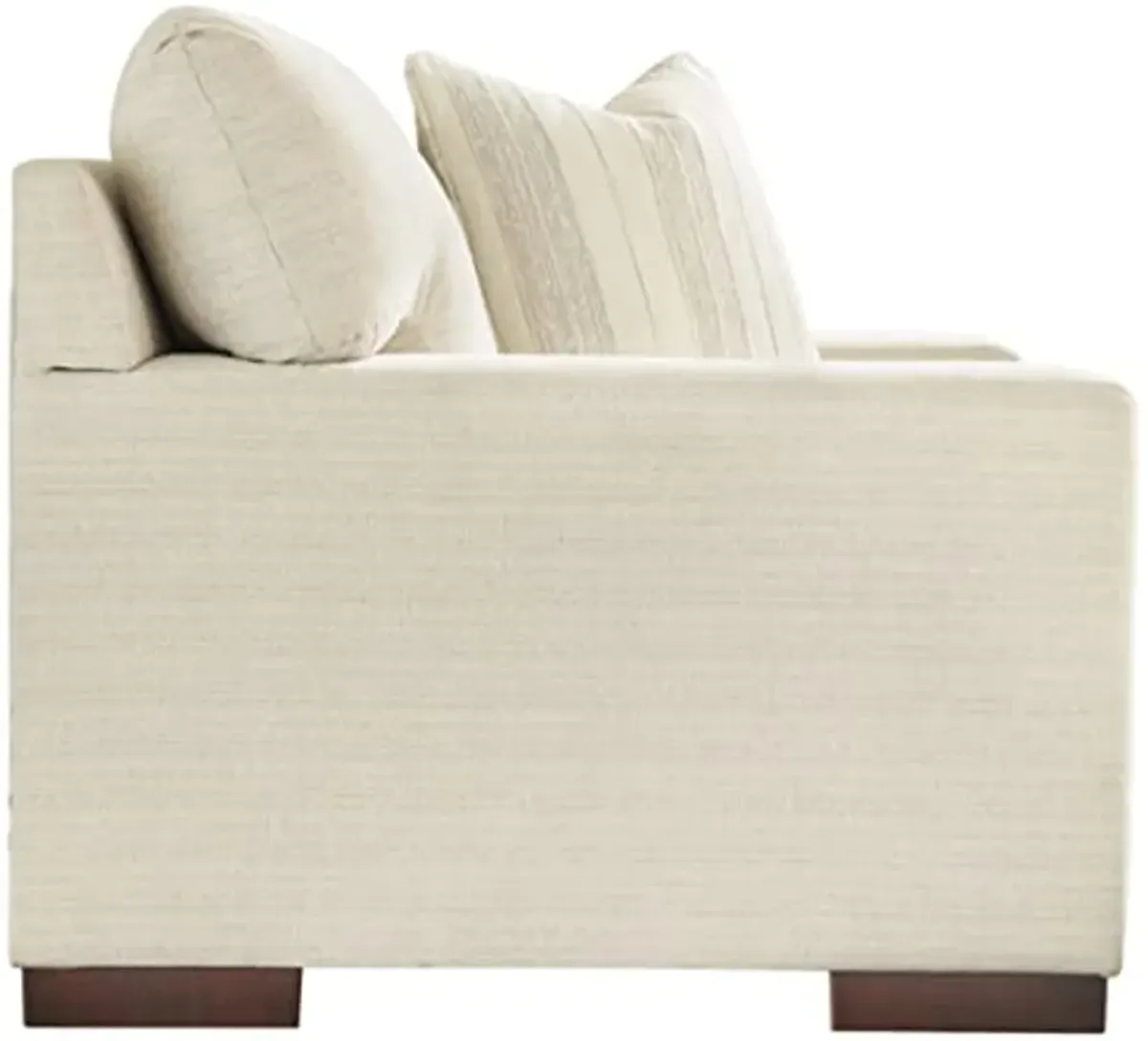 Signature Design by Ashley Maggie Contemporary Upholstered Chair and a Half, Beige