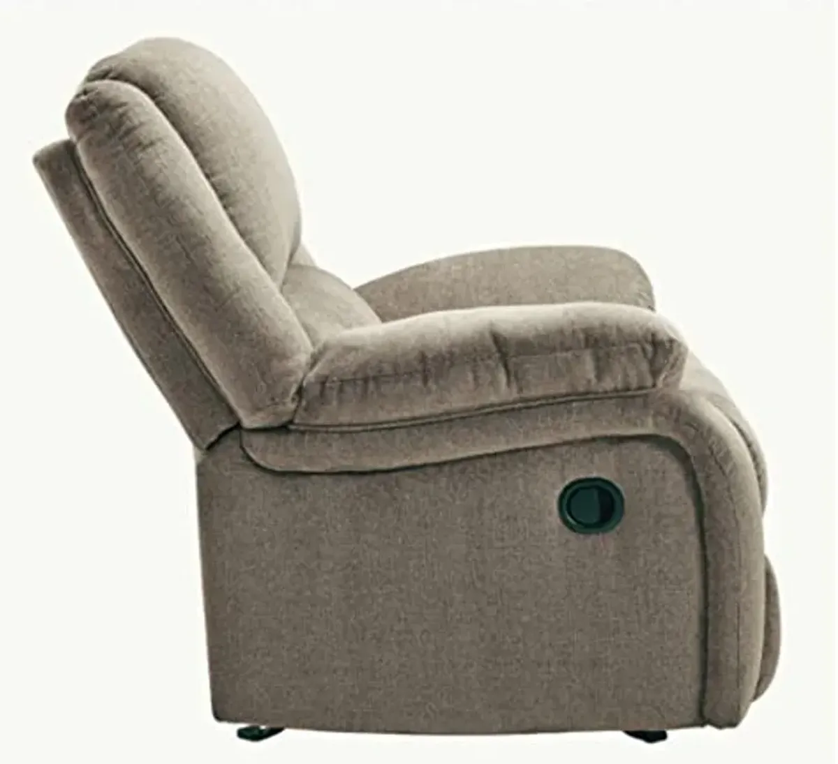 Signature Design by Ashley Draycoll Plush Manual Pull-Tab Rocker Recliner, Light Brown