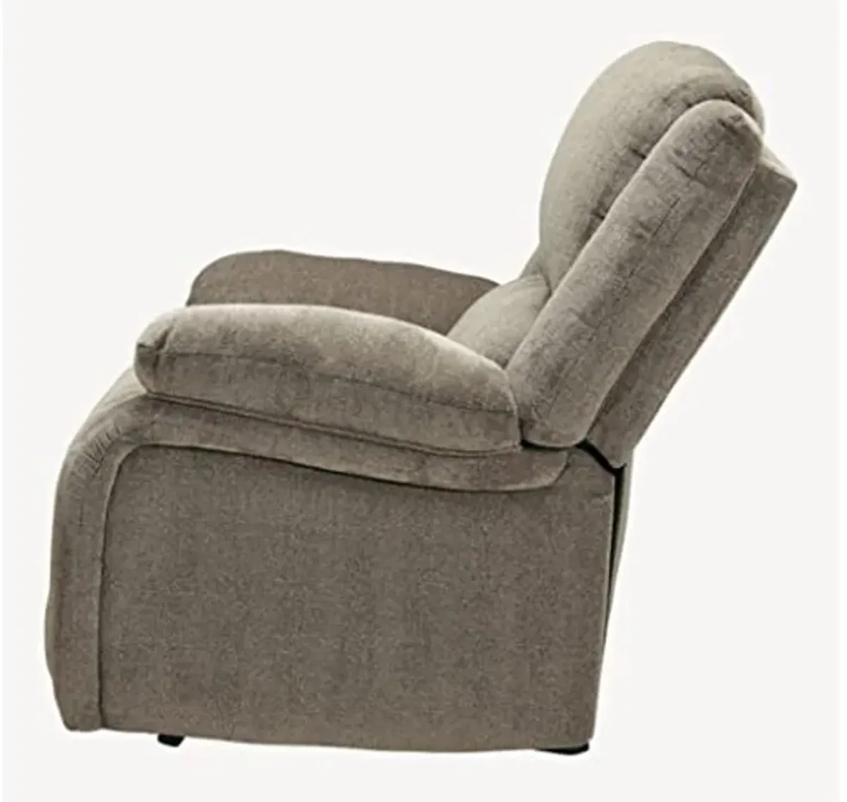 Signature Design by Ashley Draycoll Plush Manual Pull-Tab Rocker Recliner, Light Brown