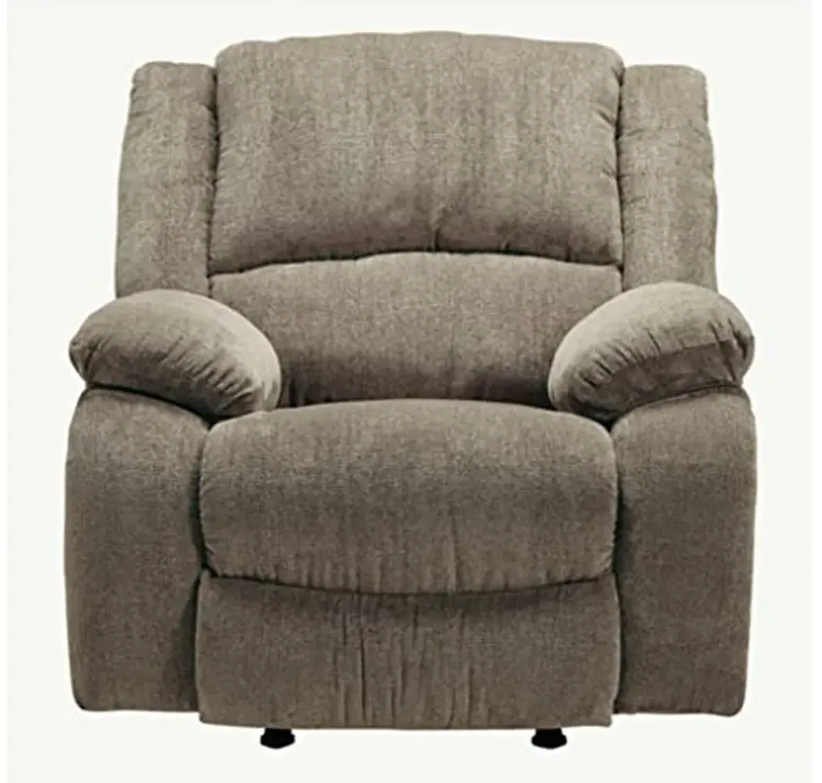 Signature Design by Ashley Draycoll Plush Manual Pull-Tab Rocker Recliner, Light Brown