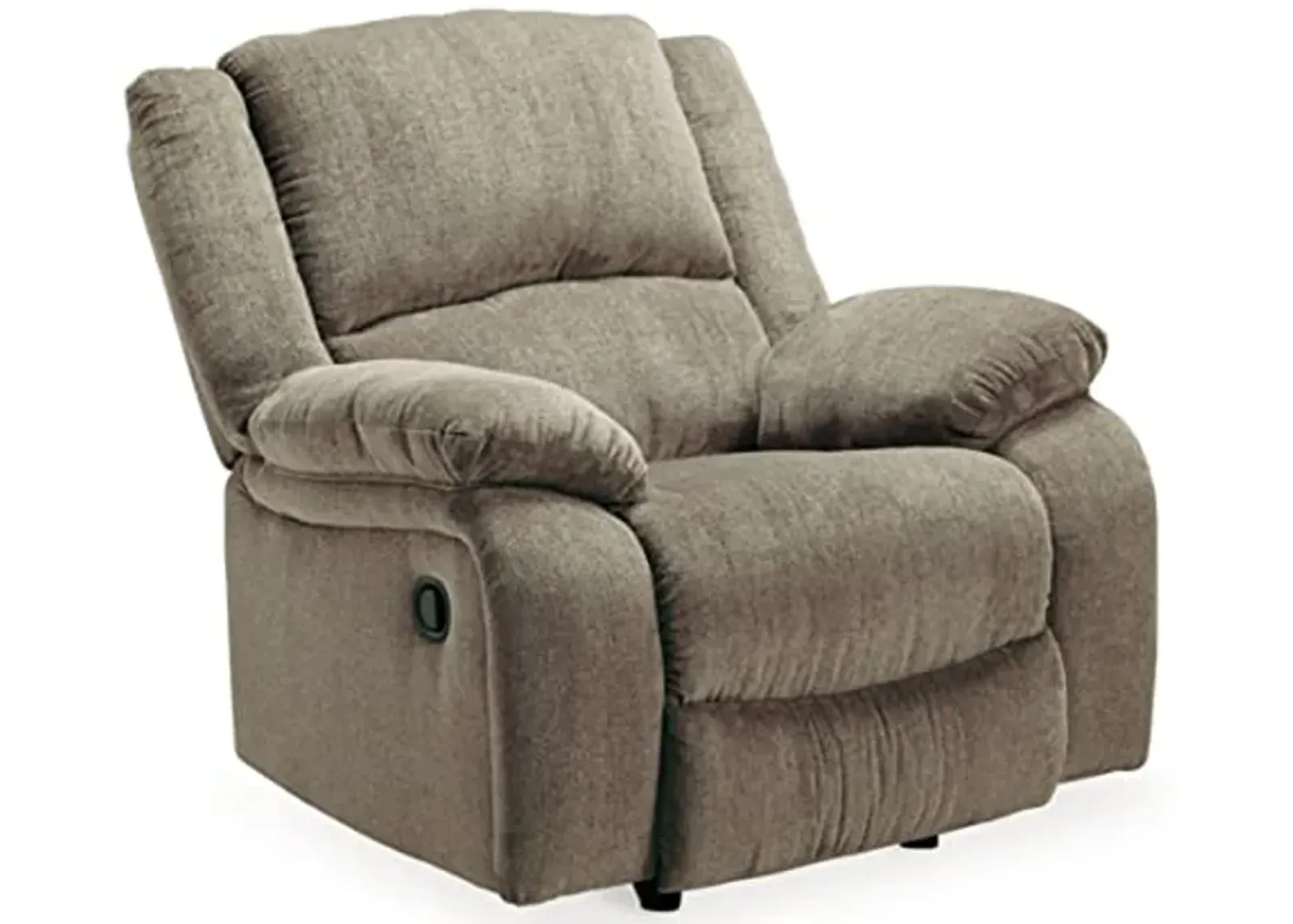 Signature Design by Ashley Draycoll Plush Manual Pull-Tab Rocker Recliner, Light Brown