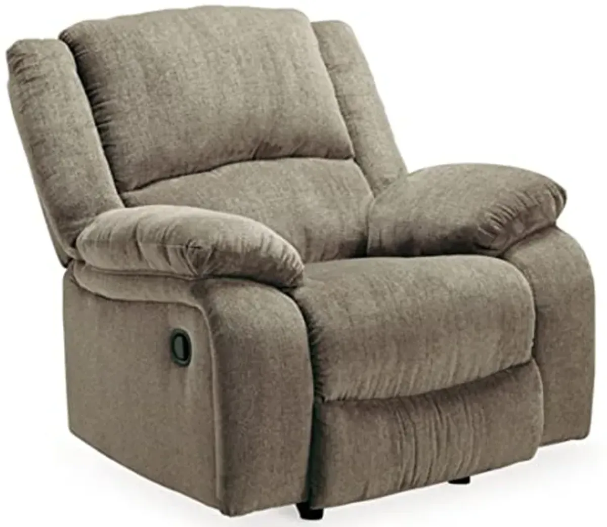 Signature Design by Ashley Draycoll Plush Manual Pull-Tab Rocker Recliner, Light Brown