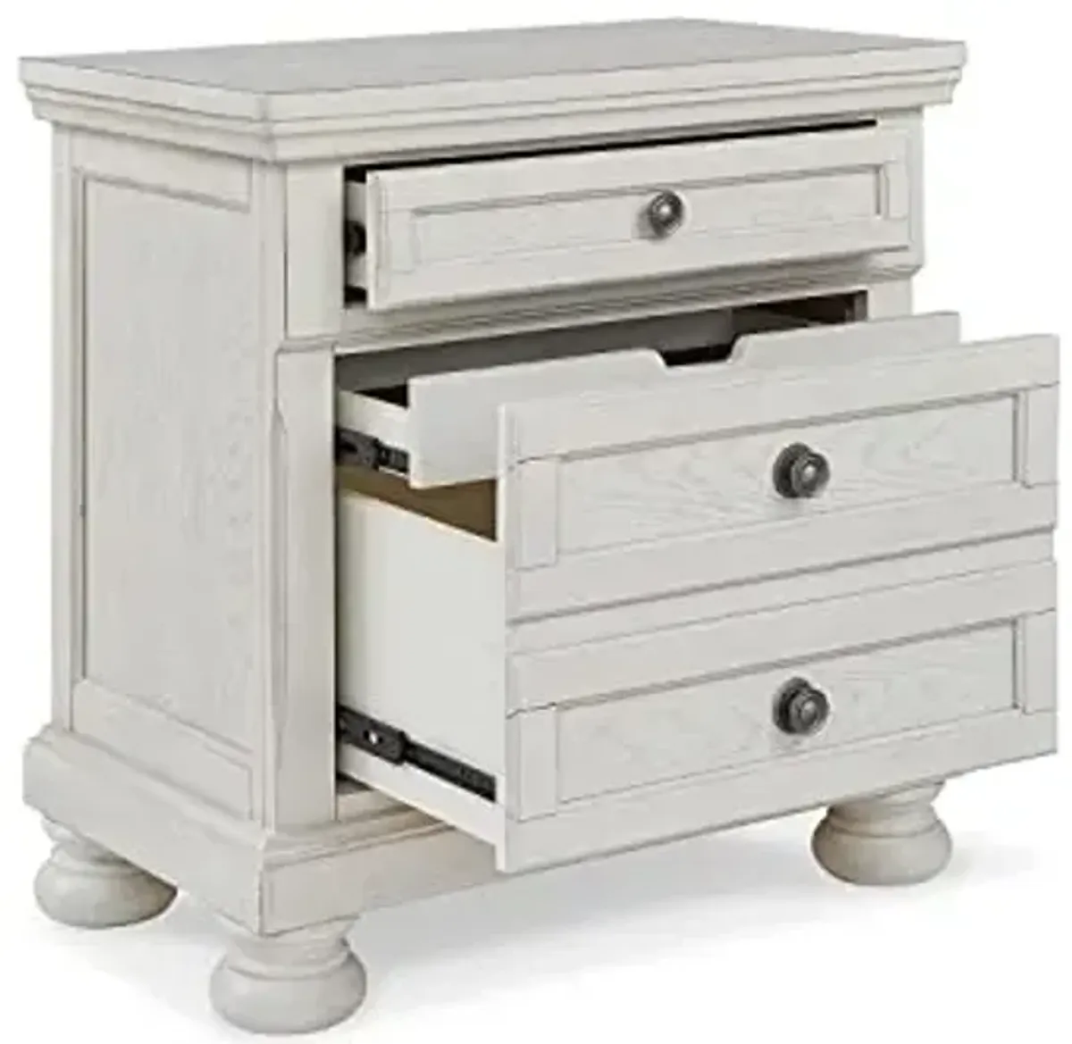 Signature Design by Ashley Robbinsdale Traditional 2 Drawer Night Stand, White