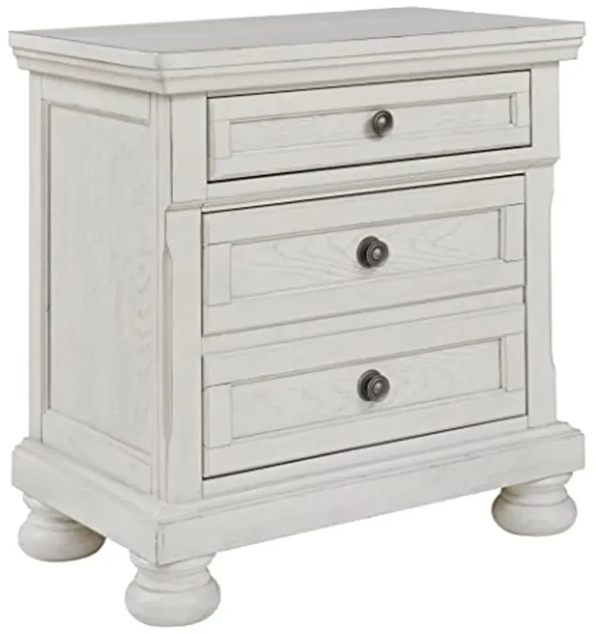 Signature Design by Ashley Robbinsdale Traditional 2 Drawer Night Stand, White