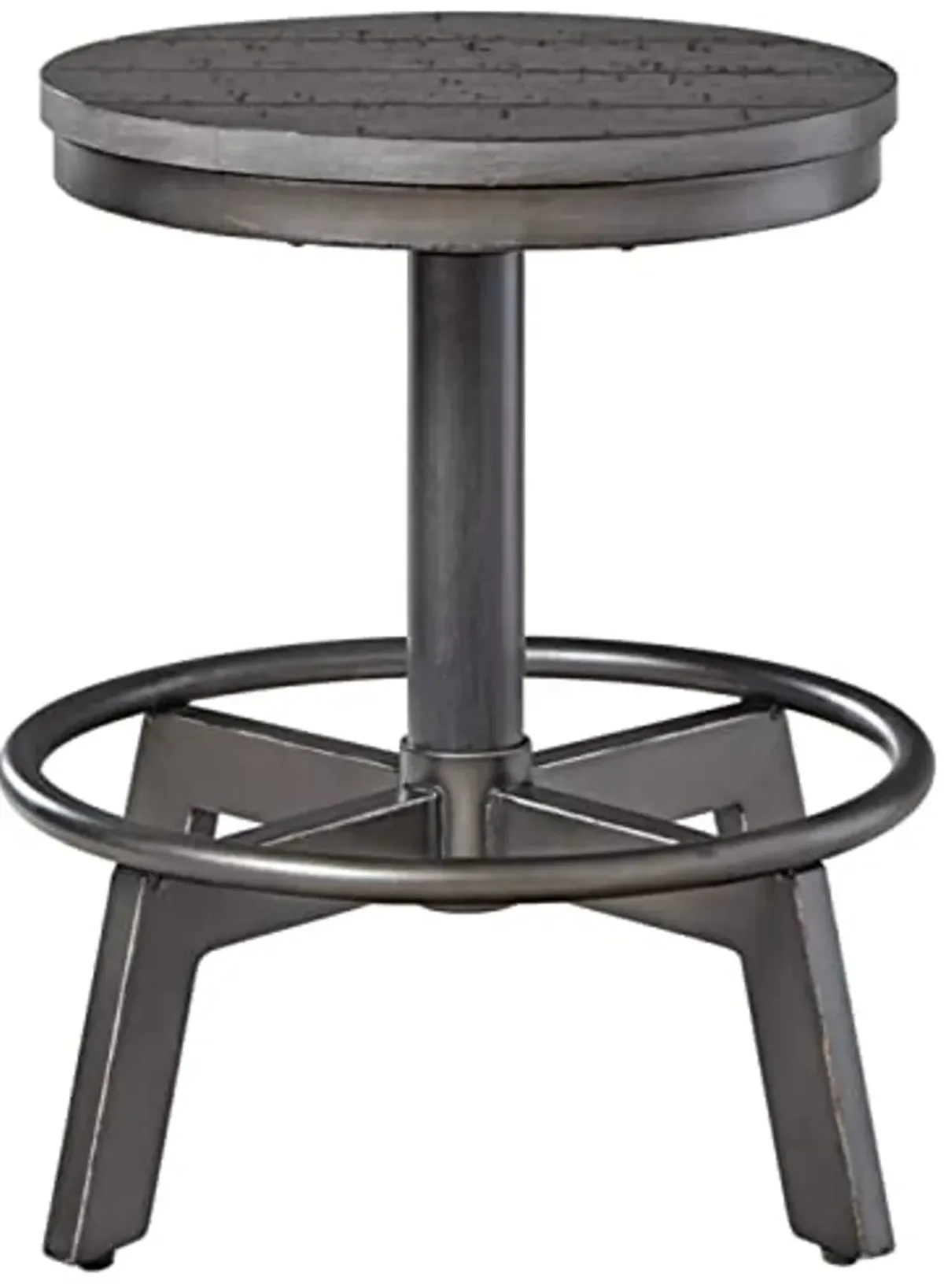 Signature Design by Ashley Torjin Industrial Counter Height Stool, 2 Count, Gray