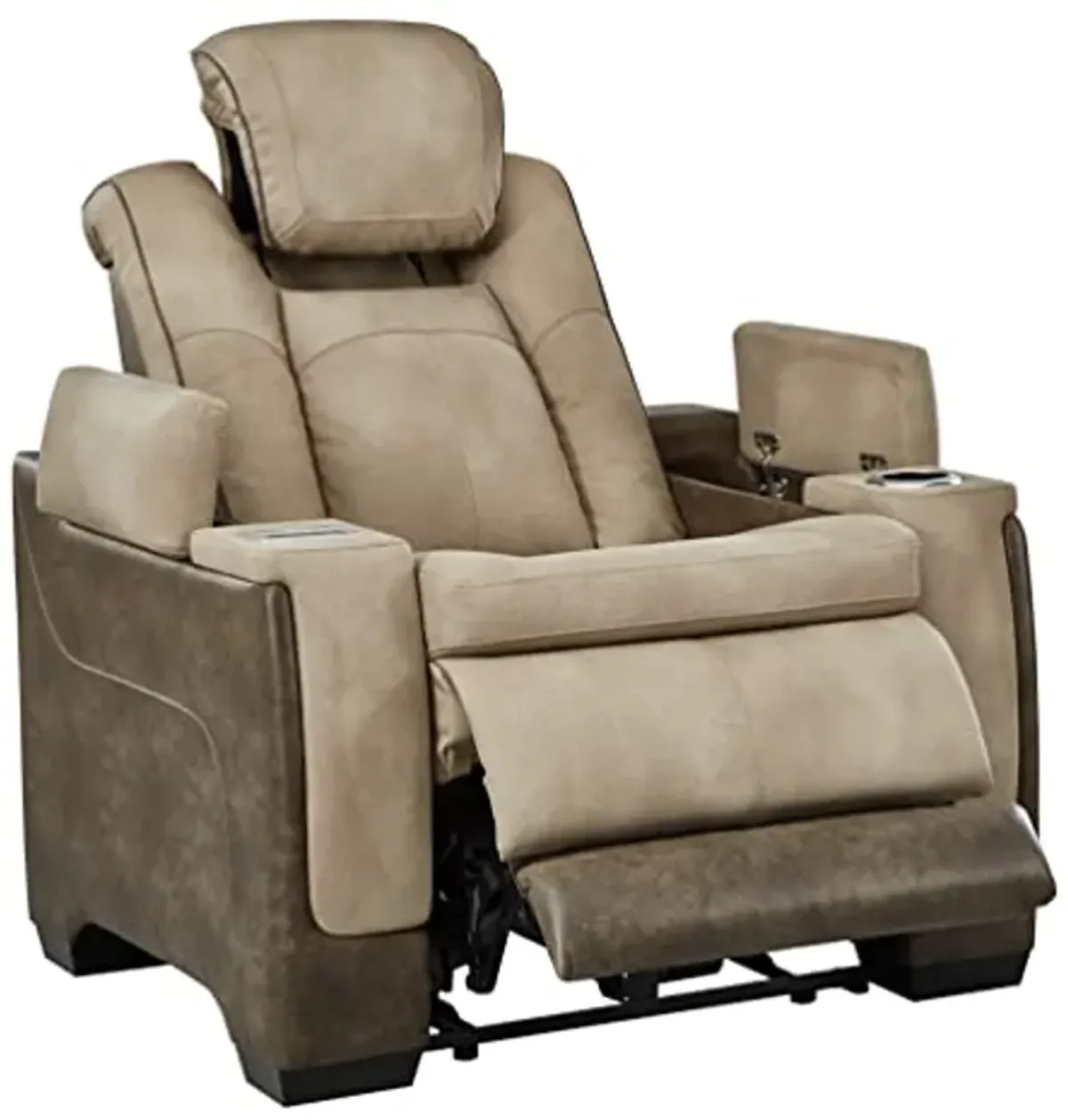 Signature Design by Ashley Next-Gen DuraPella Power Recliner with Adjustable Headrest, Sand