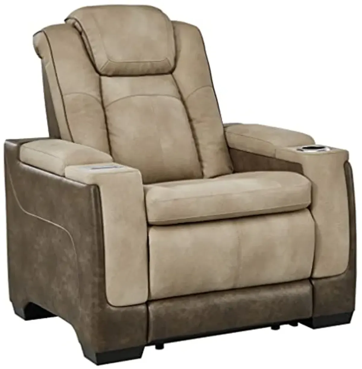 Signature Design by Ashley Next-Gen DuraPella Power Recliner with Adjustable Headrest, Sand