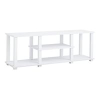 Signature Design by Ashley Baraga Modern Compact TV Stand for TVs up to 55 Inches, White
