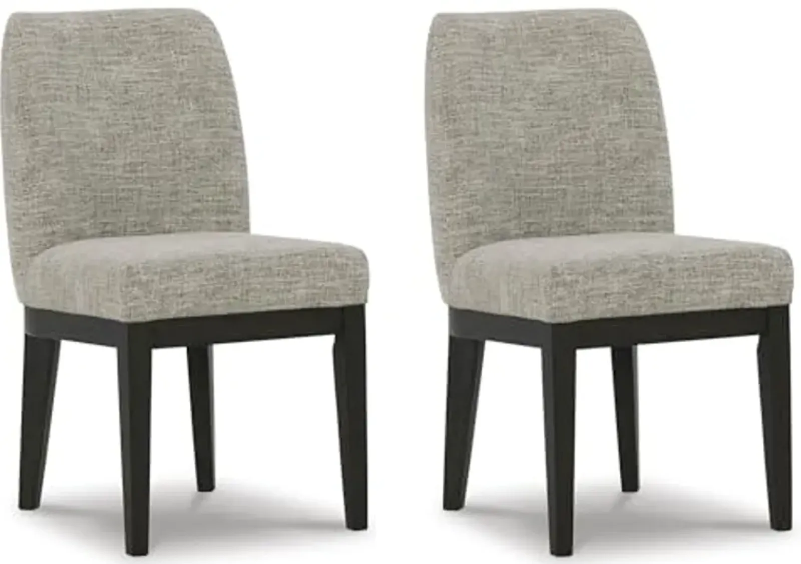 Signature Design by Ashley Burkhaus Traditional Upholstered Dining Chair, Set of 2, Dark Brown