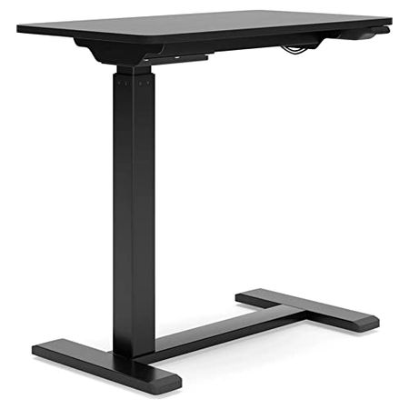 Signature Design by Ashley Lynxtyn Adjustable Height Side Desk, Black